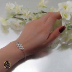 دستبند نقره زنانه طرح بنیتا (1) دستبند نقره زنانه طرح بنیتا