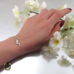 دستبند نقره زنانه طرح دلکش (1) دستبند نقره زنانه طرح دلکش