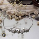 دستبند نقره زنانه طرح دلکش (2) دستبند نقره زنانه طرح دلکش