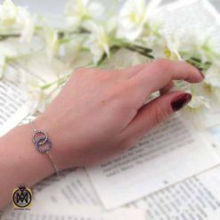 دستبند نقره زنانه طرح دنیز (1) دستبند نقره زنانه طرح دنیز