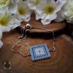 دستنبد نقره زنانه طرح چشم زخم مدل ویانا (2) دستنبد نقره زنانه طرح چشم زخم مدل ویانا