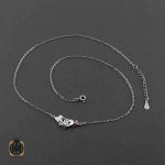 گردنبند نقره زنانه طرح پروانه ظریف