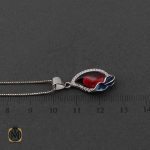 مدال میناکاری نقره دخترانه