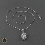 گردنبند عقیق سفید اصل زنانه طرح حلما