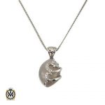 گردنبند عقیق سفید اصل زنانه طرح حلما