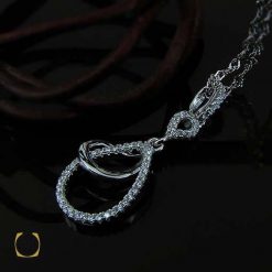 گردنبند نقره زنانه طرح ساناشیت (2) گردنبند نقره زنانه طرح ساناشیت