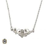 گردنبند نقره زنانه طرح پروانه ظریف