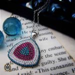 گردنبند نقره زنانه نگین میکرو طرح چشم زخم