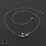 گردنبند نقره و مروارید پرورشی زنانه طرح بوستان (1) گردنبند نقره و مروارید پرورشی زنانه طرح بوستان