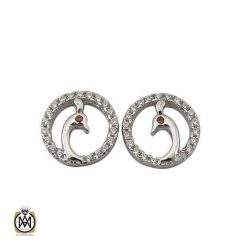 گوشواره نقره زنانه طرح طاووس (3) گوشواره نقره زنانه طرح طاووس