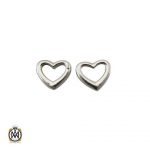 گوشواره نقره زنانه طرح قلب