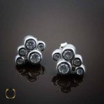 گوشواره نقره زنانه طرح پانته آ (2) گوشواره نقره زنانه طرح قلب پانته آ - 5064 - تصویر 2
