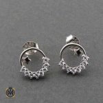 گوشواره نقره زنانه طرح پوران