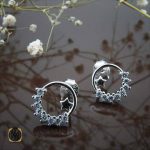 گوشواره نقره زنانه طرح پوران