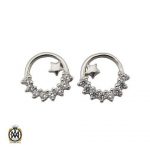 گوشواره نقره زنانه طرح پوران