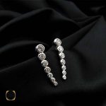 گوشواره نقره مدل لاله گوشی طرح ترانه (2) گوشواره نقره مدل لاله گوشی طرح ترانه
