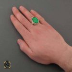 انگشتر عقیق سبز حکاکی یا رقیه بنت الحسین مردانه (1) انگشتر عقیق سبز حکاکی یا رقیه بنت الحسین مردانه