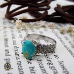 انگشتر فیروزه نیشابوری زنانه طرح فرناز