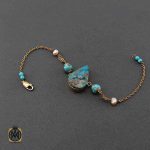 دستبند فیروزه نیشابوری مروارید پرورشی زنانه طرح آیدا (1) دستبند فیروزه نیشابوری مروارید پرورشی زنانه طرح آیدا