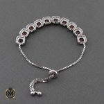 دستبند نقره جدید و جواهر با قفل آسانسوری