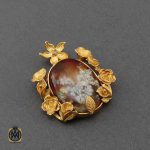 مدال عقیق خزه ای اصل معدنی طرح ملیسا