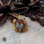 مدال عقیق خزه ای اصل معدنی طرح ملیسا