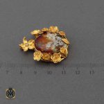 گردنبند آویز نقره زنانه با نگین عقیق اصل