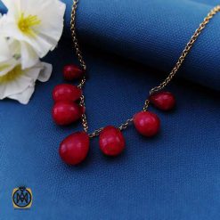 گردنبند جید خوش رنگ زنانه طرح اوین (3) گردنبند جید خوش رنگ زنانه طرح اوین