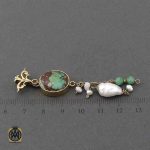 گردنبند مروارید اصل و فیروزه نیشابوری