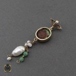 گردنبند مروارید اصل و فیروزه نیشابوری