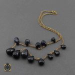 گردنبند یاقوت کبود تیره زنانه طرح روژیا (1) گردنبند یاقوت کبود تیره زنانه طرح روژیا