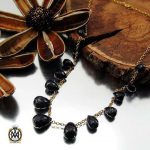 گردنبند یاقوت کبود تیره زنانه طرح روژیا (2) گردنبند یاقوت کبود تیره زنانه طرح روژیا