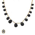 گردنبند یاقوت کبود تیره زنانه طرح روژیا (3) گردنبند یاقوت کبود تیره زنانه طرح روژیا