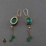 مدال عقیق سبز نقره دخترانه مدال عقیق سبز نقره دخترانه