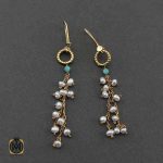 گوشواره مروارید آویز زنانه مجلسی گوشواره مروارید آویز زنانه مجلسی