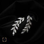 گوشواره نقره زنانه لاله گوشی زنانه طرح گندم (1) گوشواره نقره زنانه لاله گوشی زنانه طرح گندم