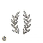 گوشواره نقره زنانه لاله گوشی زنانه طرح گندم (2) گوشواره نقره زنانه لاله گوشی زنانه طرح گندم