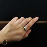 انگشتر نقره با نکگین اصل و خوش رنگ (2) انگشتر نقره با نگین اصل و خوش رنگ