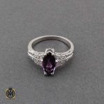 انگشتر نقره با نگین اصل و معدنی