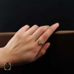 انگشتر نقره با نگین سیترین