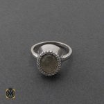 انگشتر نقره با نگین لابرادوریت زنانه