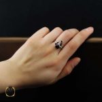 انگشتر نقره زنانهئو دخترانه با نگین اصل و معدنی