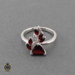 انگشتر نقره زنانهئو دخترانه با نگین اصل و معدنی