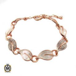دستبند Abella زنانه استیل طرح برگ (4) دستبند Abella زنانه استیل طرح برگ