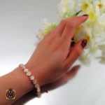 دستبند برند abella زنانه استیل طرح راشل