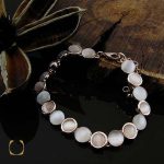 دستبند برند abella زنانه استیل طرح راشل