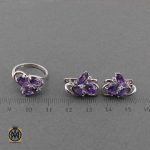 سرویس آمتیست زنانه خوش رنگ طرح نهال