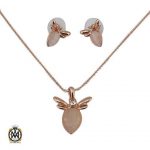 سرویس استیل چشم گربه برند Abella زنانه طرح سابین