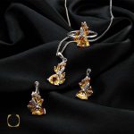 سرویس سیترین زنانه اصل و معدنی طرح نیکی