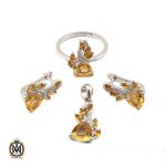 سرویس سیترین زنانه اصل و معدنی طرح نیکی